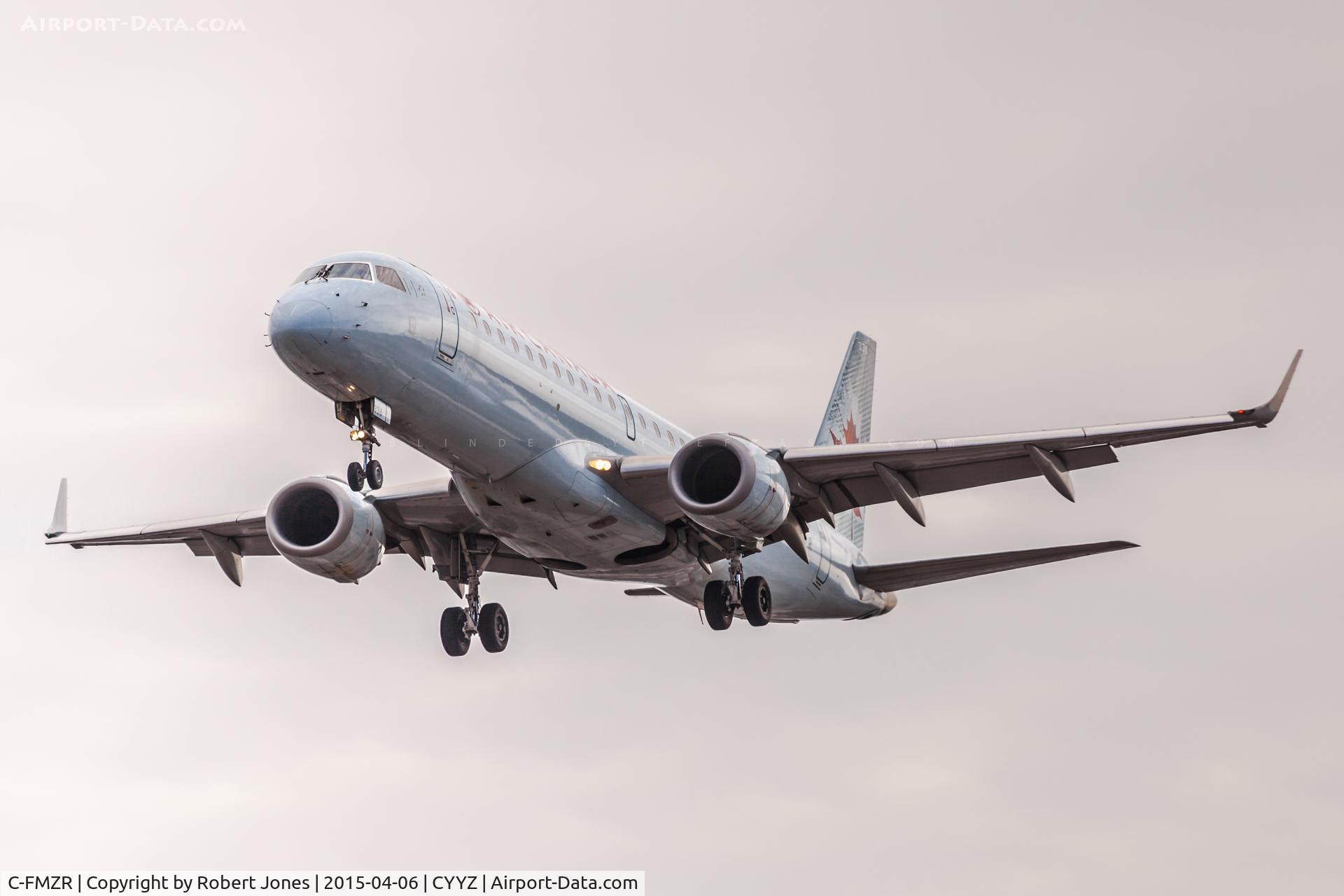 C-FMZR, 2007 Embraer 190AR (ERJ-190-100IGW) C/N 19000116, Short final for 05 at Toronto Pearson
