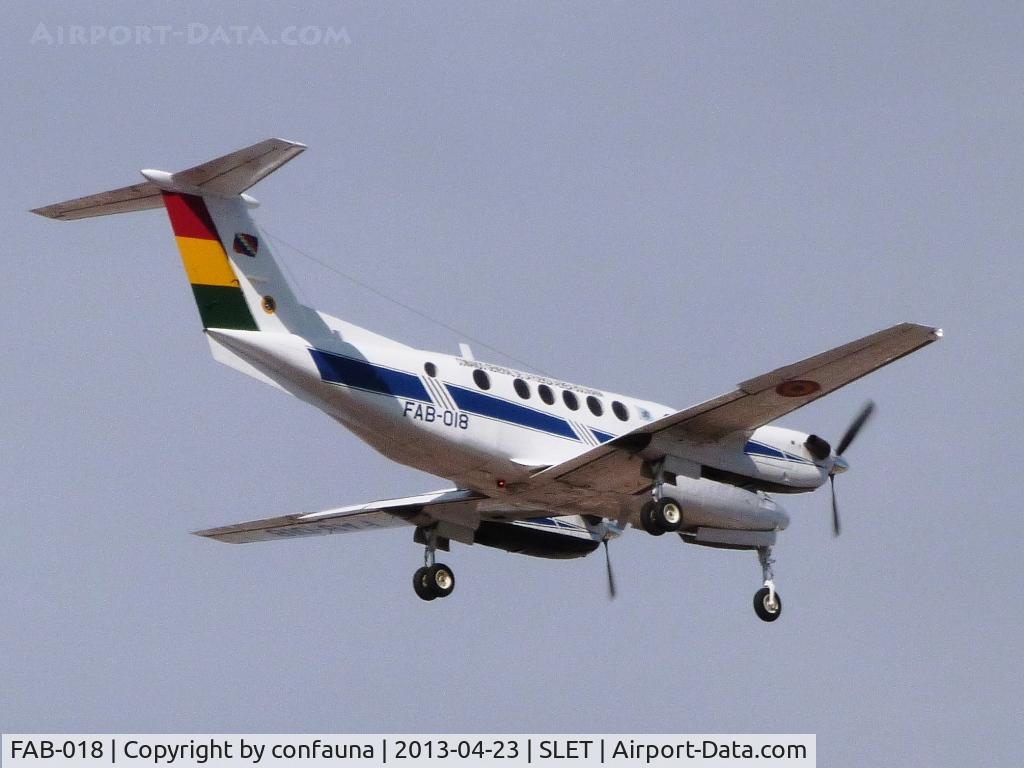 FAB-018, 1981 Beech B200C King Air King Air C/N BL-28, Arriving to El Trompillo