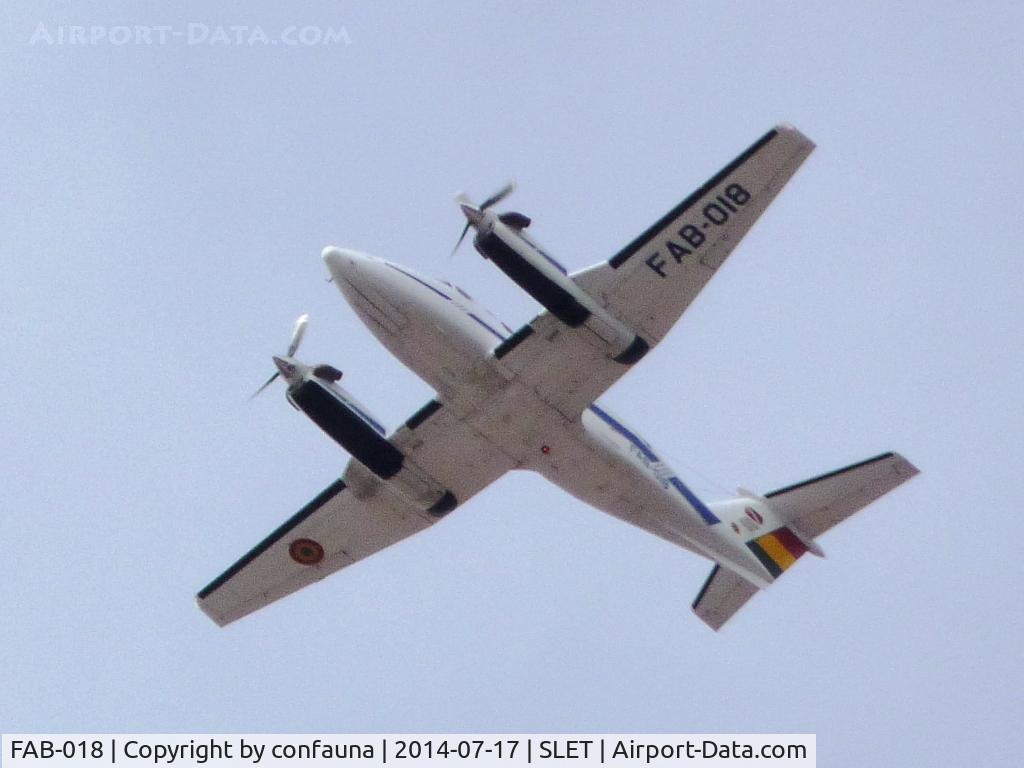 FAB-018, 1981 Beech B200C King Air King Air C/N BL-28, Leaving El Trompillo