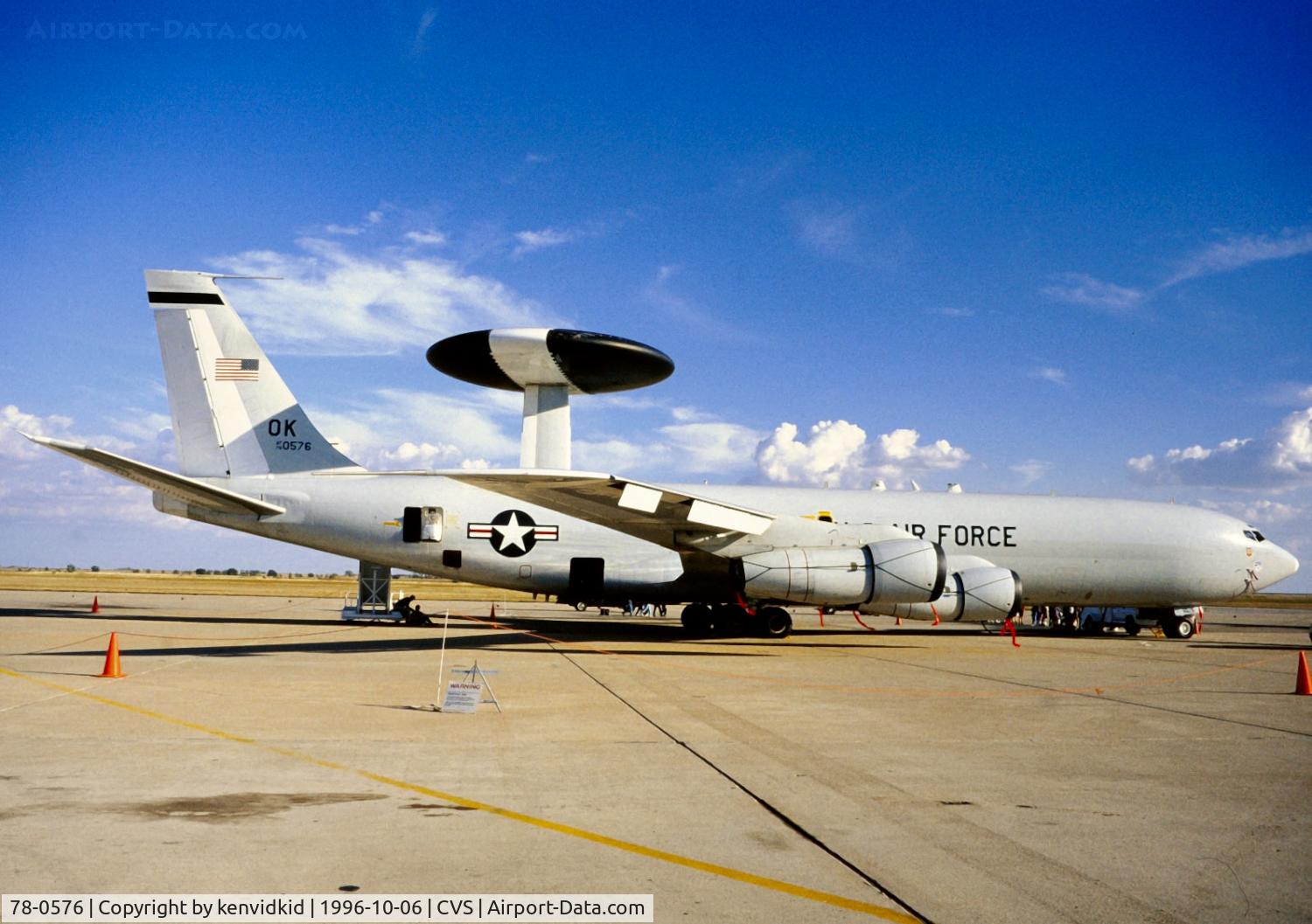 78-0576, 1979 Boeing E-3B Sentry C/N 21752, Copied from slide.