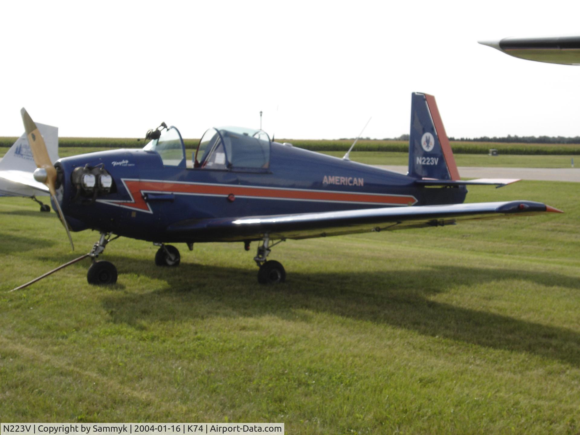 N223V, 1950 Mooney M-18C C/N 223, An Mooney Mite at the 2014 Kindred Fly-in.