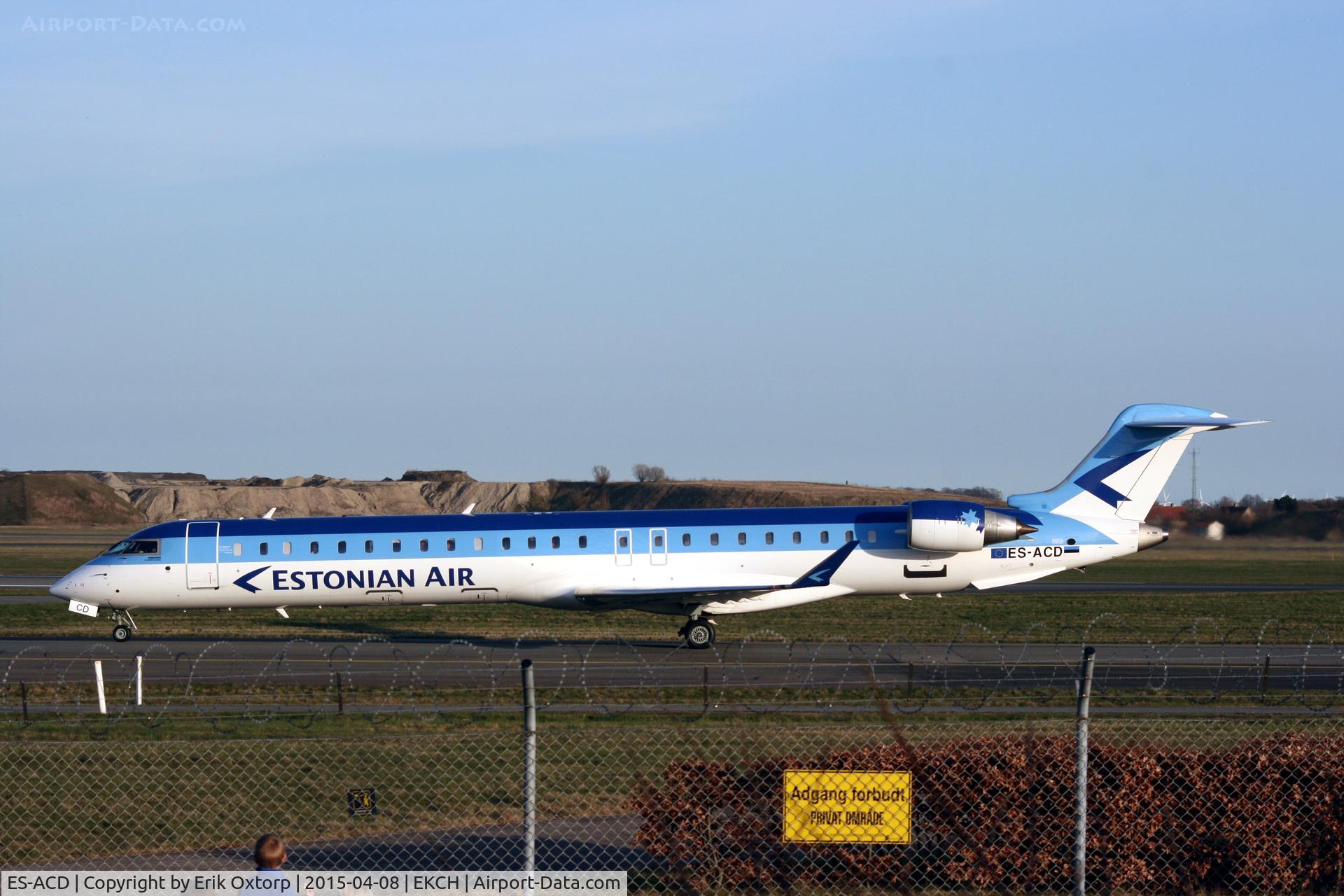ES-ACD, 2011 Bombardier CRJ-900LR (CL-600-2D24) C/N 15276, ES-ACD arrived rw 04L