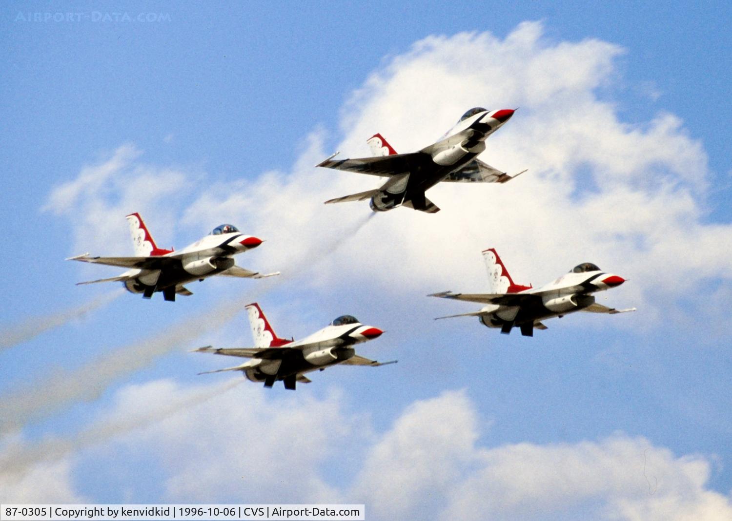 87-0305, General Dynamics F-16C Fighting Falcon C/N 5C-566, Copied from slide.