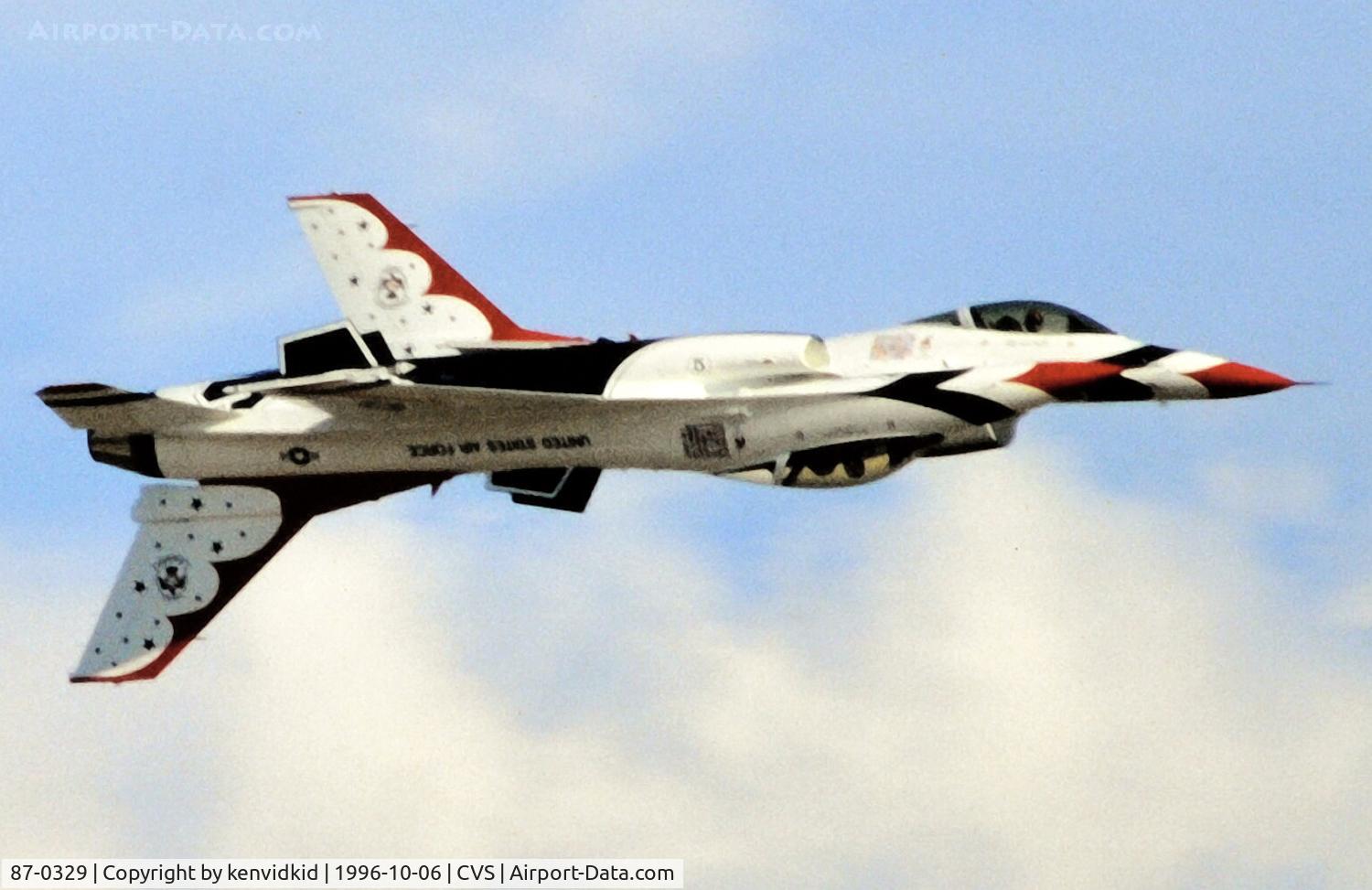 87-0329, 1987 General Dynamics F-16C Fighting Falcon C/N 5C-590, Copied from slide