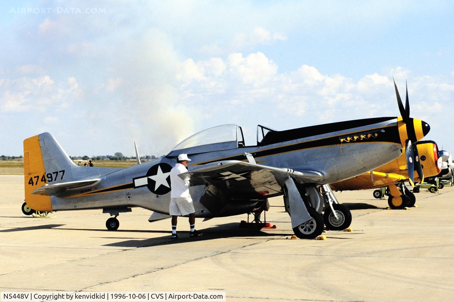 N5448V, North American F-51D Mustang C/N 44-74977N, Copied from slide.