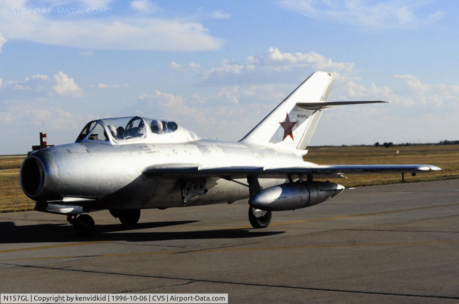 N157GL, 1954 PZL-Mielec SBLim-2 (MiG-15UTI) C/N 1A05007, Copied from slide.