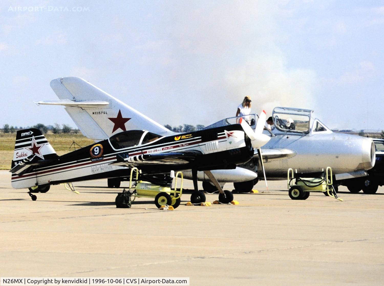 N26MX, 1990 Sukhoi SU-26MX C/N 51-02, Copied from slide.