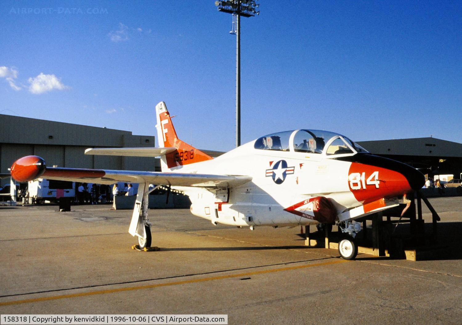158318, Rockwell T-2C Buckeye C/N 340-9, Copied from slide.