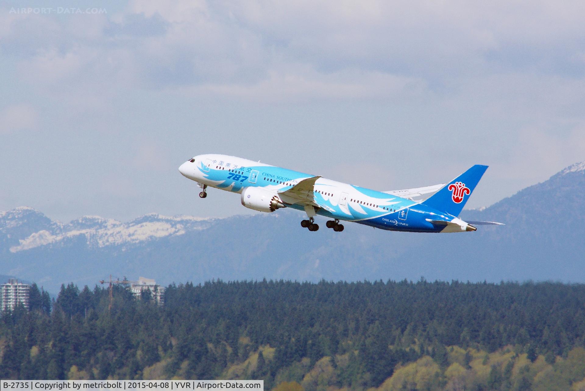 B-2735, 2013 Boeing 787-8 Dreamliner C/N 34928, Deparure to Guangzhou