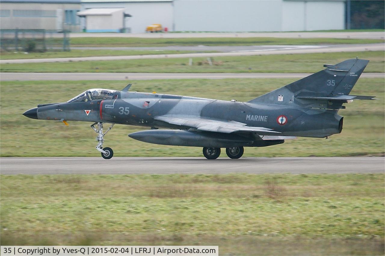 35, Dassault Super Etendard C/N 35, Dassault Super Etendard M, Take-off rwy 08, Landivisiau Naval Air Base (LFRJ)