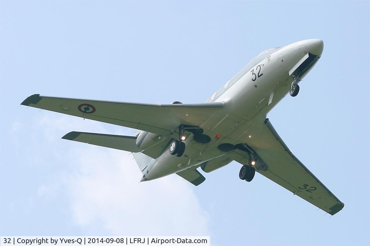 32, 1974 Dassault Falcon 10MER C/N 32, Dassault Flacon 10MER, Short approach rwy 08, Landivisiau Naval Air Base (LFRJ)