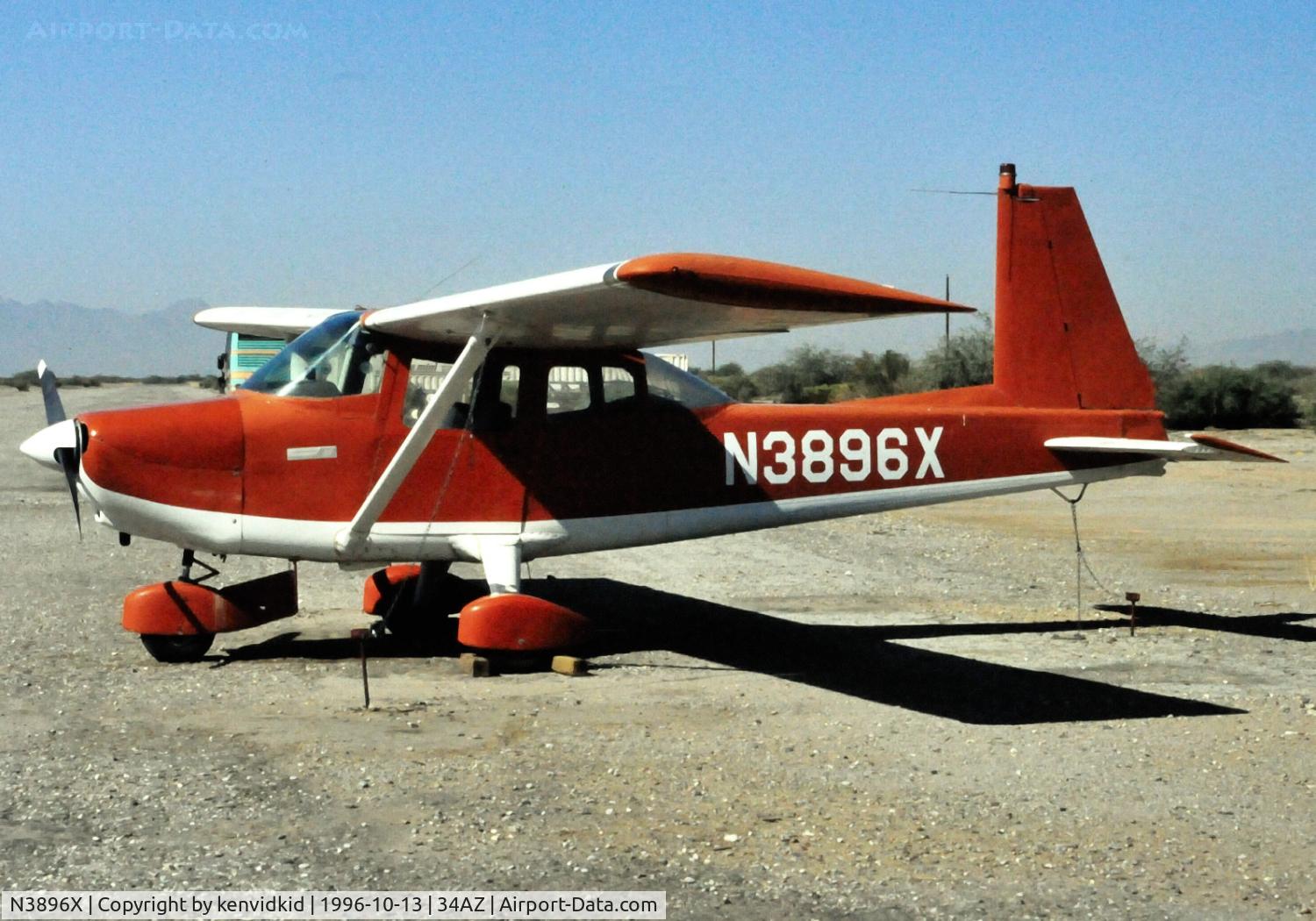 N3896X, 1967 Aero Commander 100 C/N 132, Copied from slide.