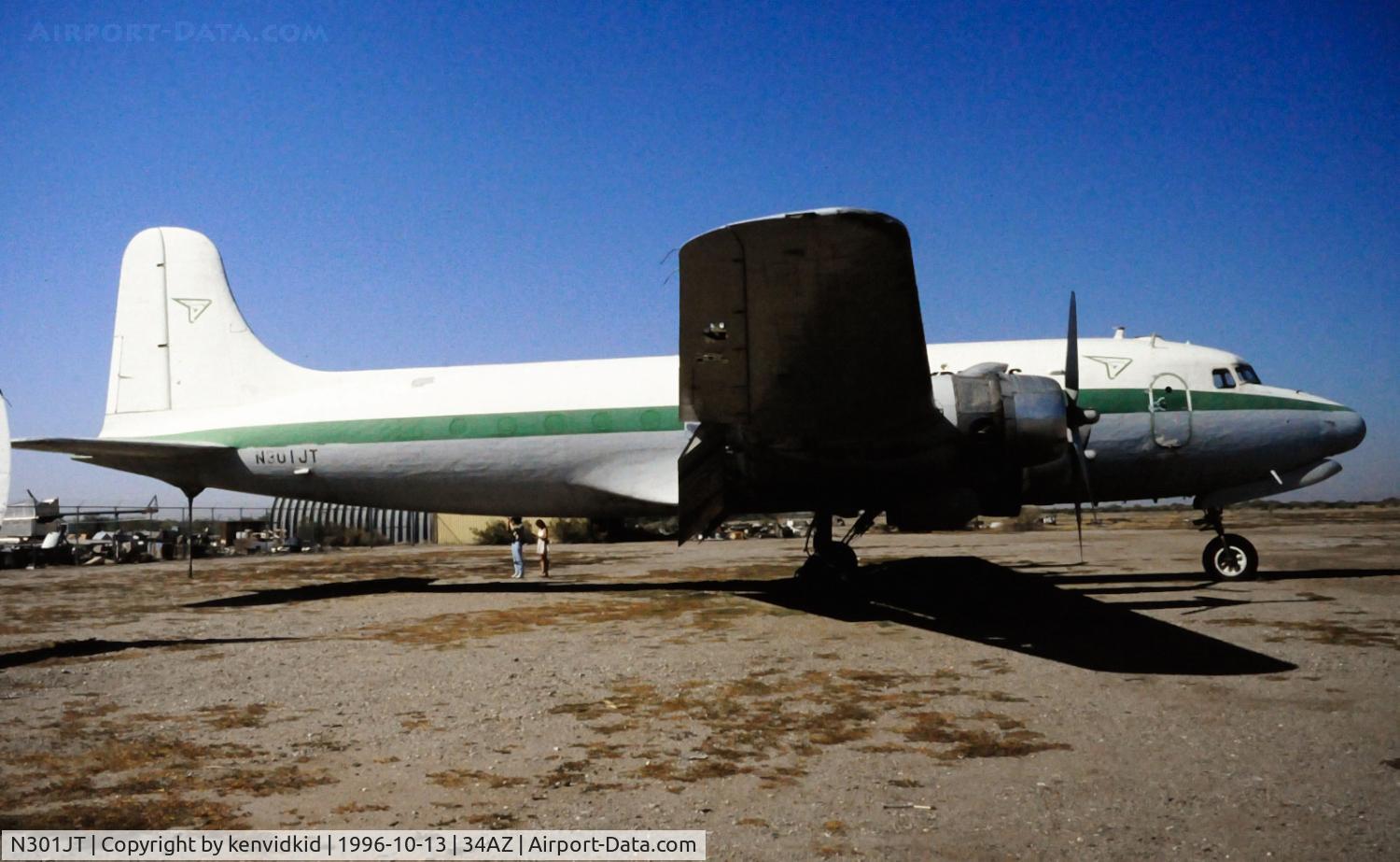 N301JT, 1944 Douglas C-54B Skymaster C/N 18375, Copied from slide.