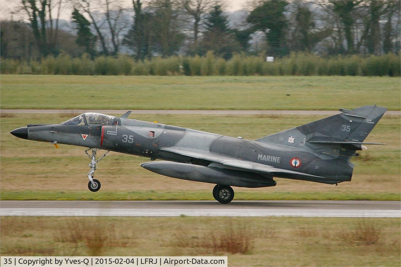 35, Dassault Super Etendard C/N 35, Dassault Super Etendard M, Take-off rwy 08, Landivisiau Naval Air Base (LFRJ)