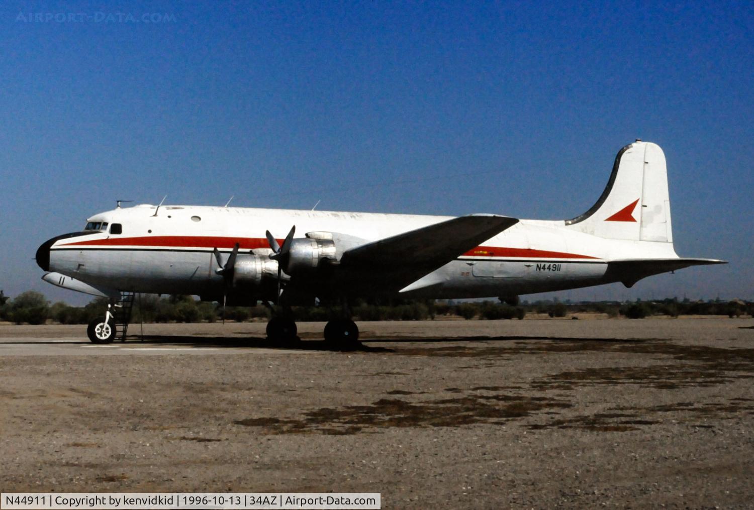 N44911, 1944 Douglas C54B-DC C/N 10461, Copied from slide.