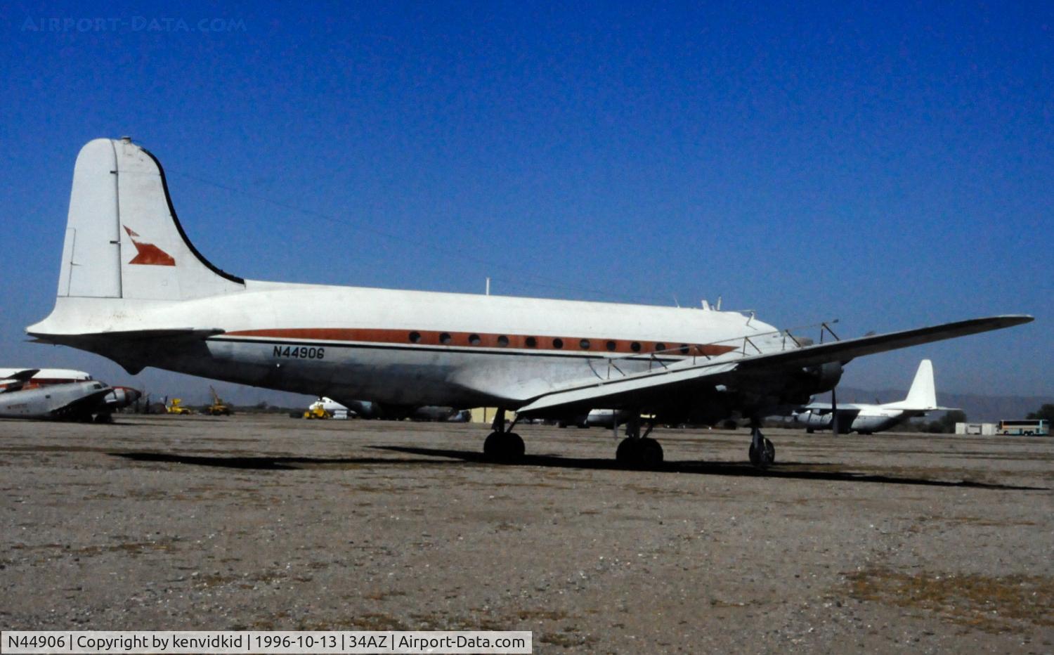 N44906, 1944 Douglas C-54B Skymaster C/N 18388, Copied from slide.
