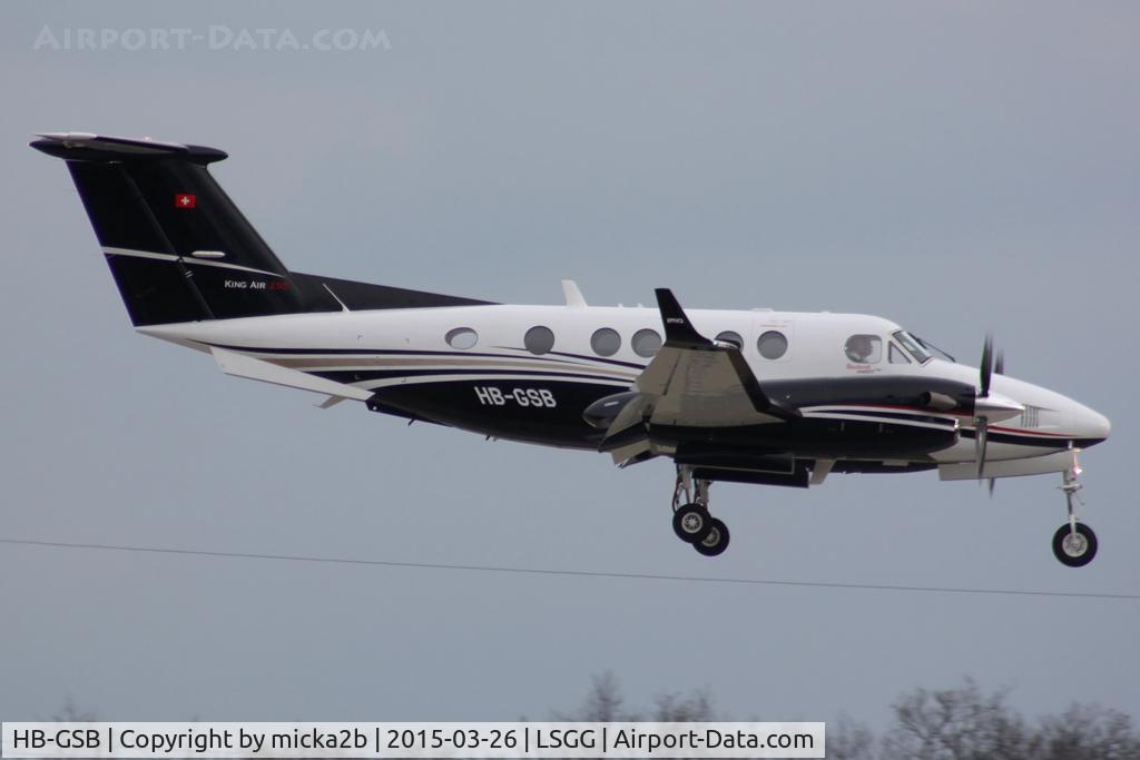 HB-GSB, 2012 Hawker Beechcraft B200GT King Air C/N BY-142, Landing