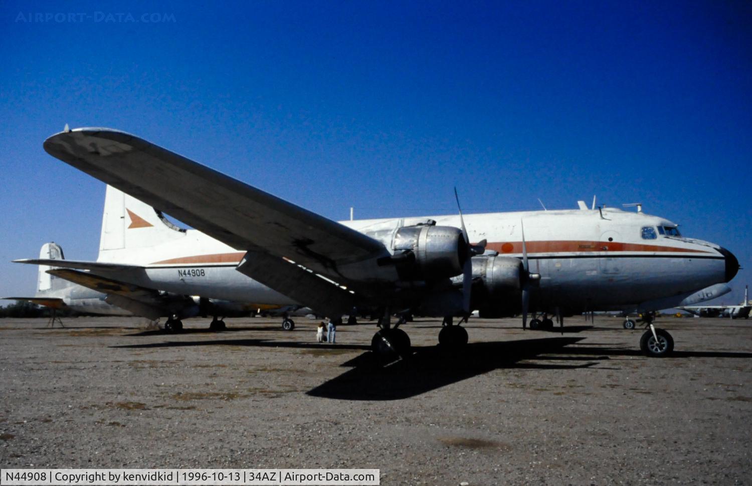 N44908, 1944 Douglas C54P (C54B-20-DO) C/N 27246, Copied from slide.