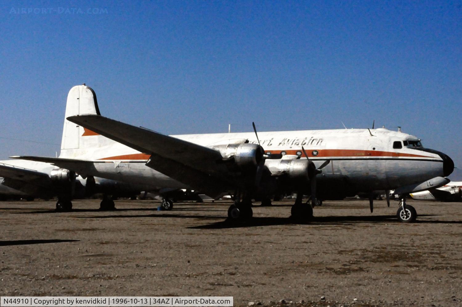 N44910, 1945 Douglas C54B-DC C/N 10601, Copied from slide.