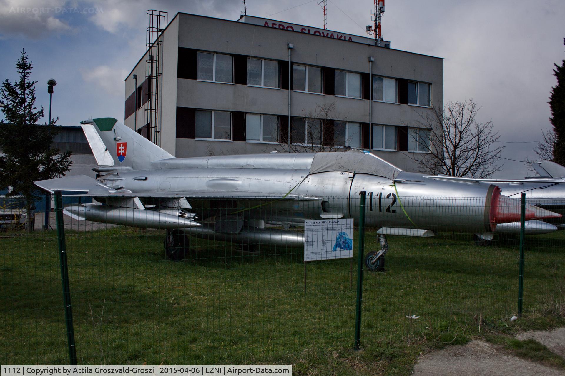 1112, Mikoyan-Gurevich MiG-21MA C/N 961112, Nitra Janikovce Airport