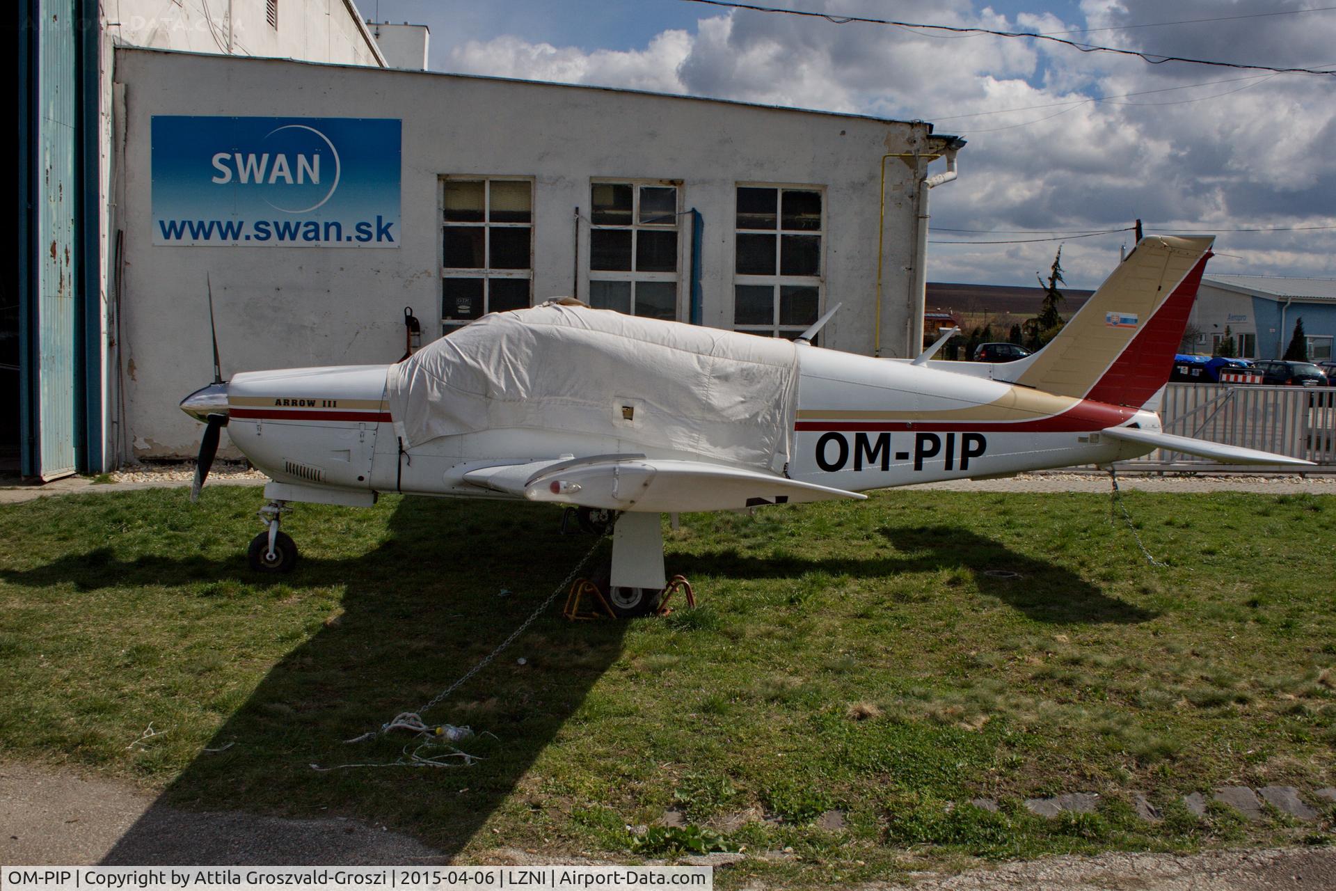 OM-PIP, 1977 Piper PA-28R-201 Cherokee Arrow III C/N 28R-7737048, Nitra Janikovce Airport - PRIBINA CUP 2015