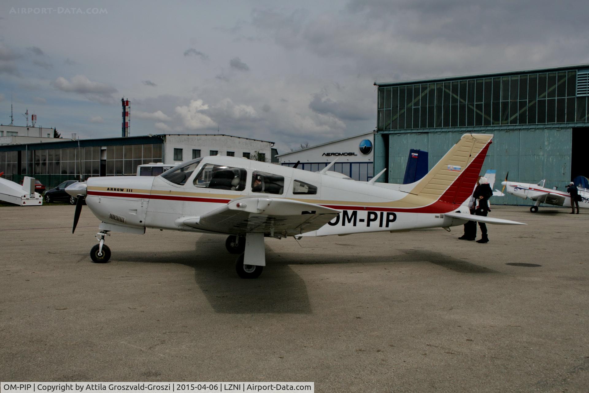 OM-PIP, 1977 Piper PA-28R-201 Cherokee Arrow III C/N 28R-7737048, Nitra Janikovce Airport - PRIBINA CUP 2015
