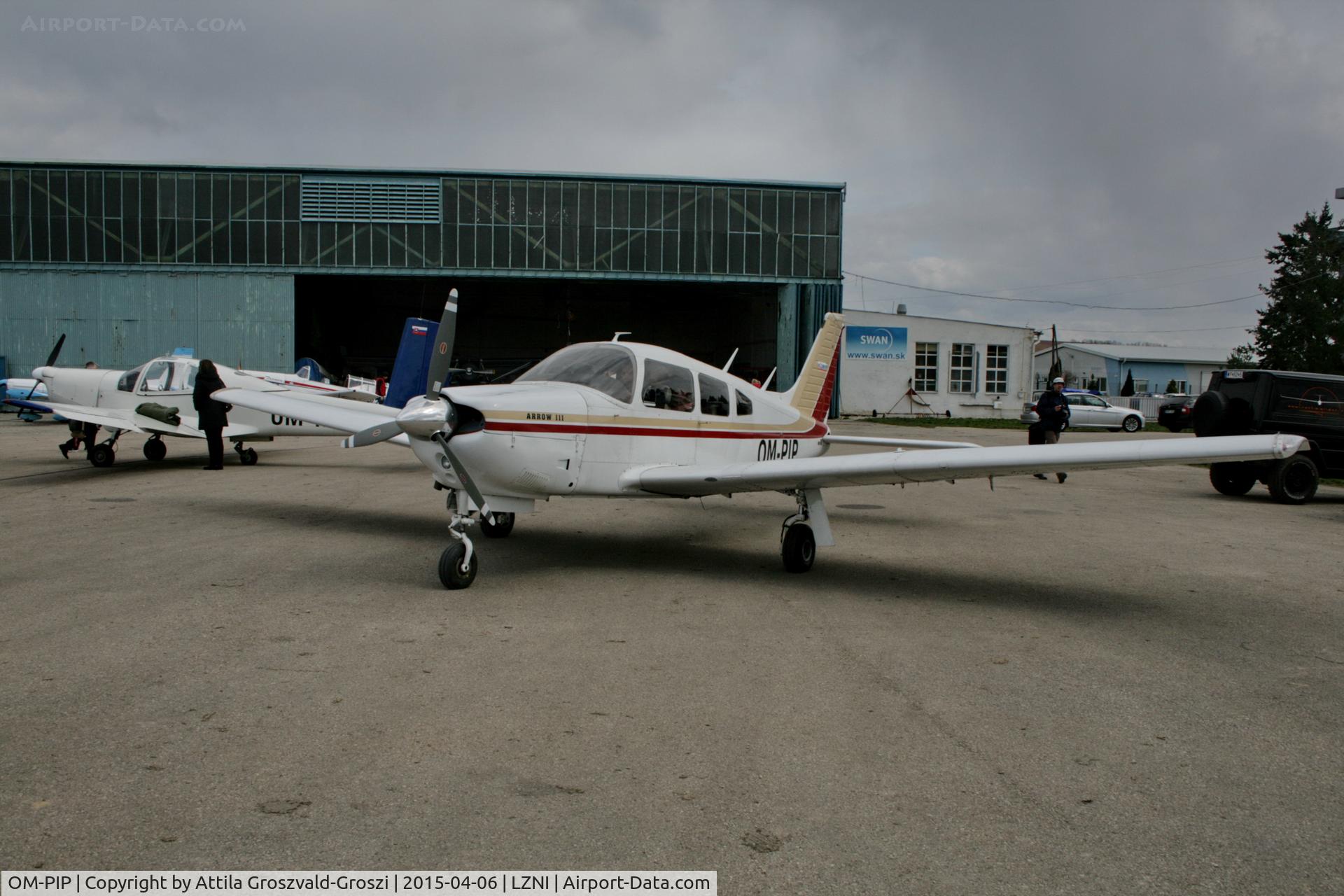 OM-PIP, 1977 Piper PA-28R-201 Cherokee Arrow III C/N 28R-7737048, Nitra Janikovce Airport - PRIBINA CUP 2015