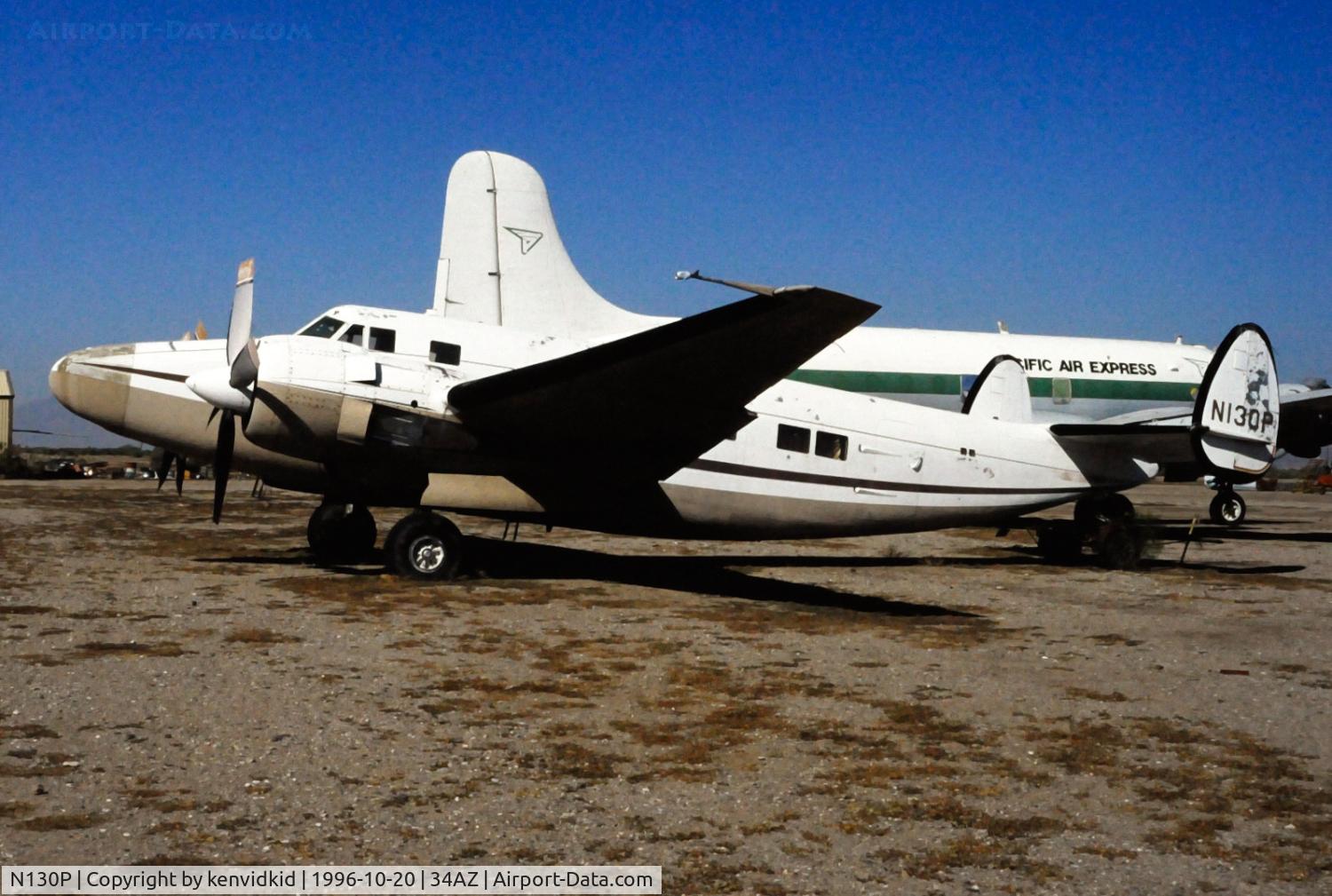 N130P, 1964 Dee Howard Company 500 C/N 500-114, Copied from slide.