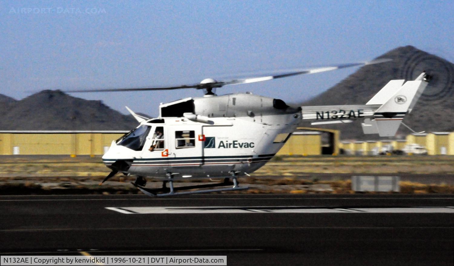 N132AE, 1991 Eurocopter-Kawasaki BK-117B-2 C/N 7238, Copied from slide.