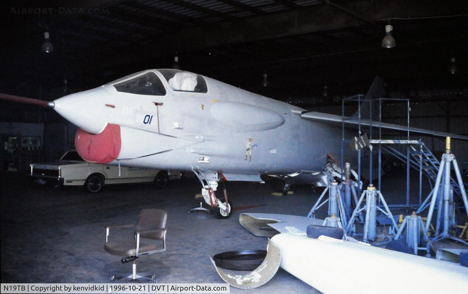 N19TB, Vought F-8A Crusader C/N A35-17, Copied from slide.