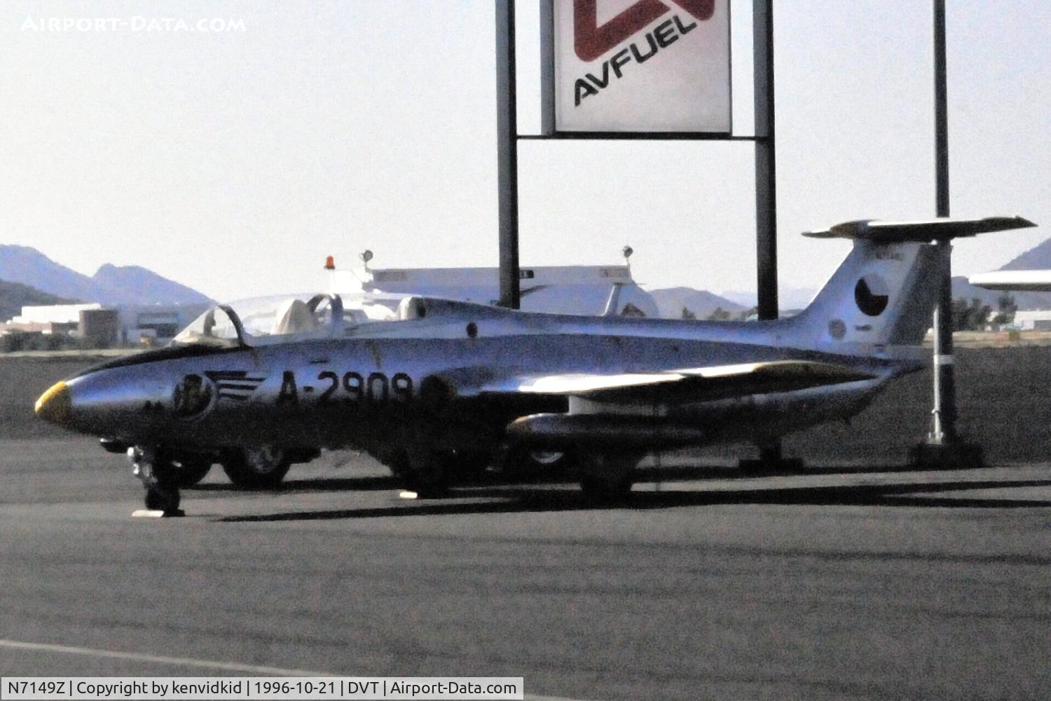 N7149Z, 1965 Aero L-29 DELFIN C/N 591319, Copied from slide.