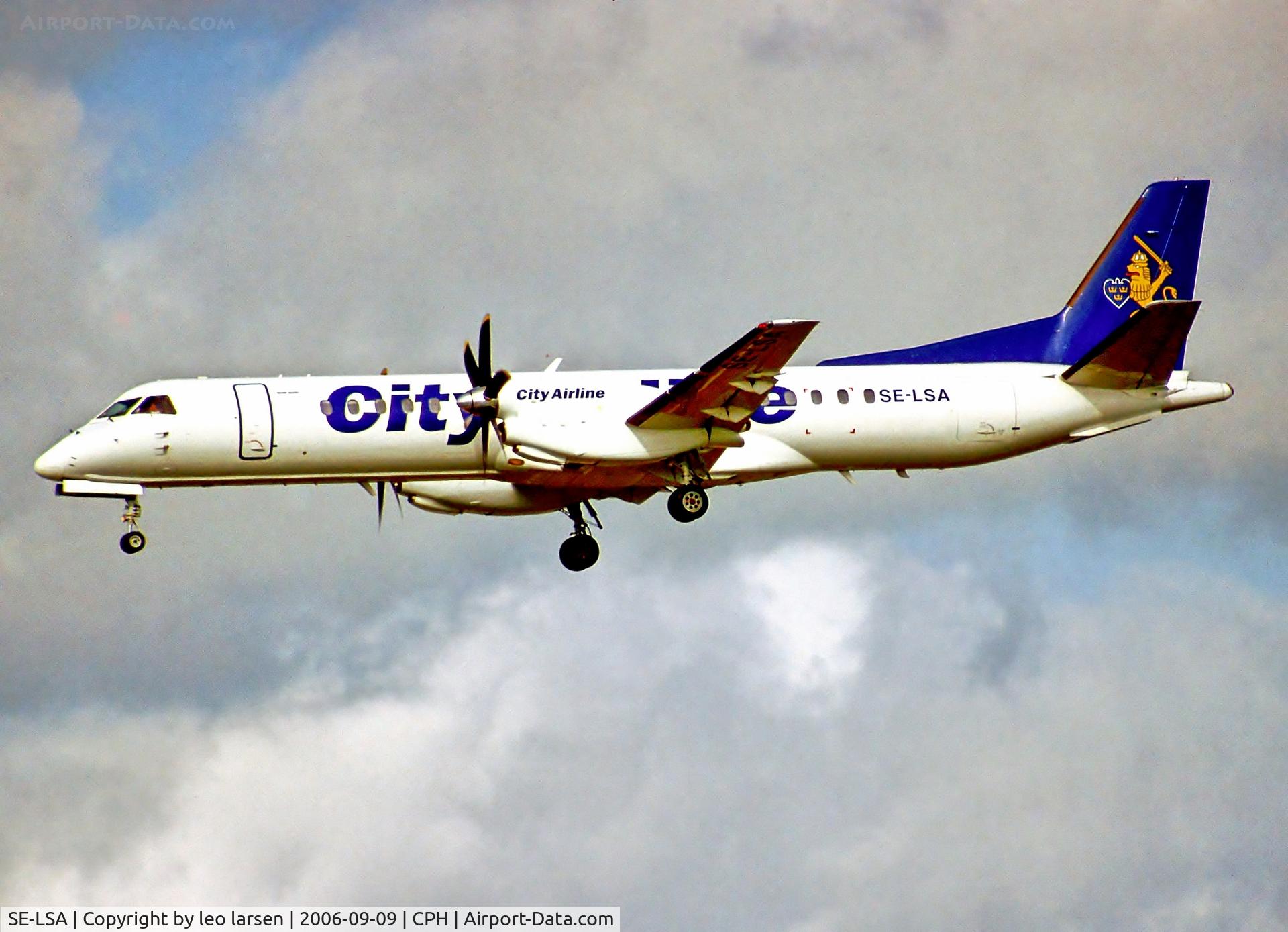 SE-LSA, 1997 Saab 2000 C/N 2000-042, Copenhagen Kastrup 20.9.06