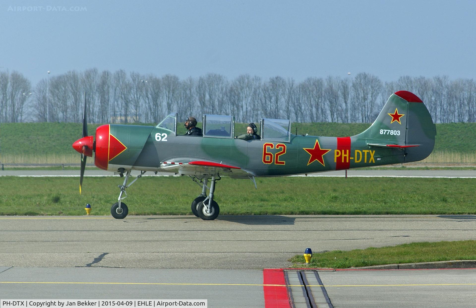 PH-DTX, 1987 Yakovlev Yak-52 C/N 877803, Lelystad Airport