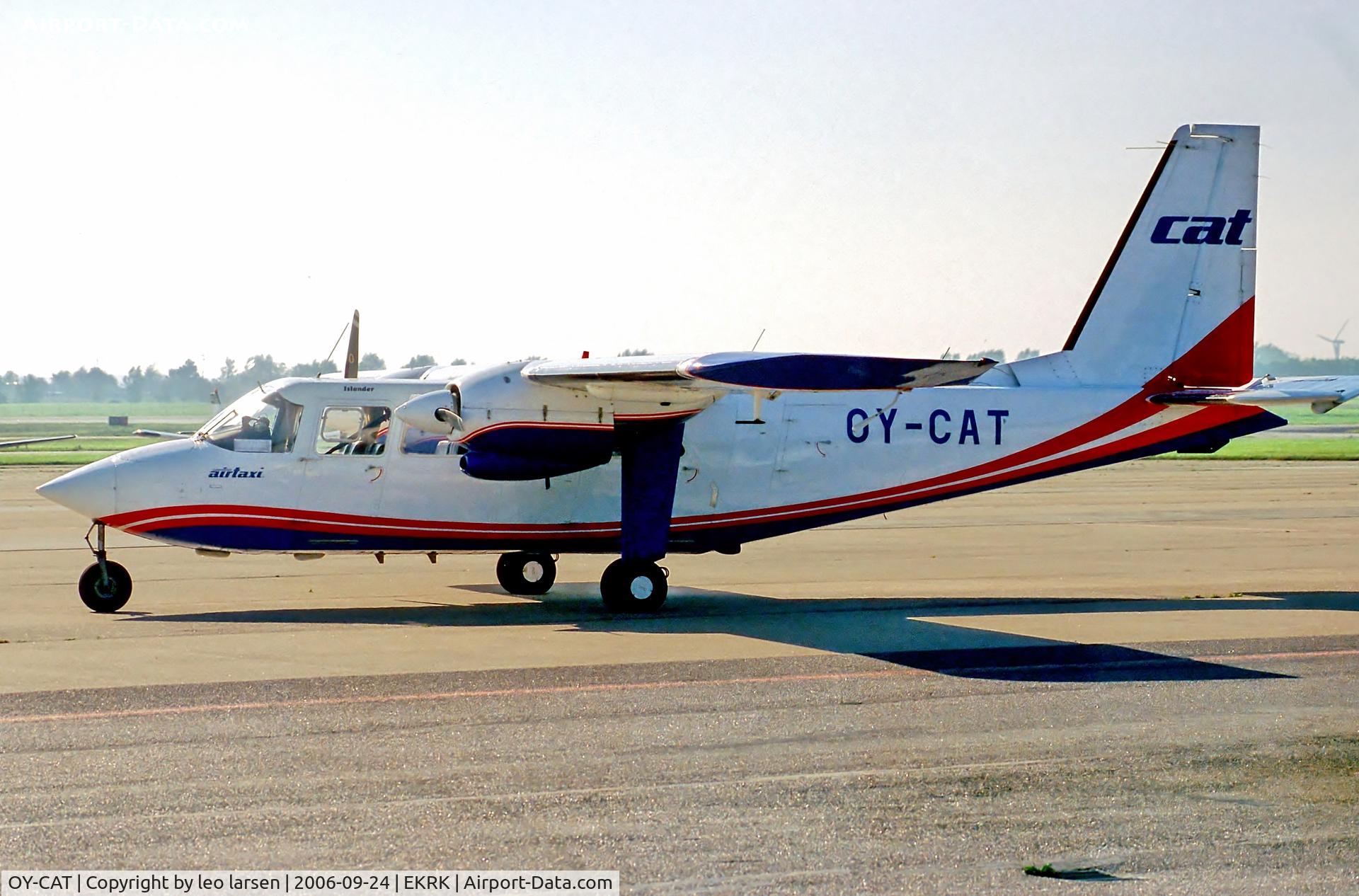 OY-CAT, 1991 Pilatus Britten-Norman BN-2B-26 Islander C/N 2224, Roskilde 24.9.06