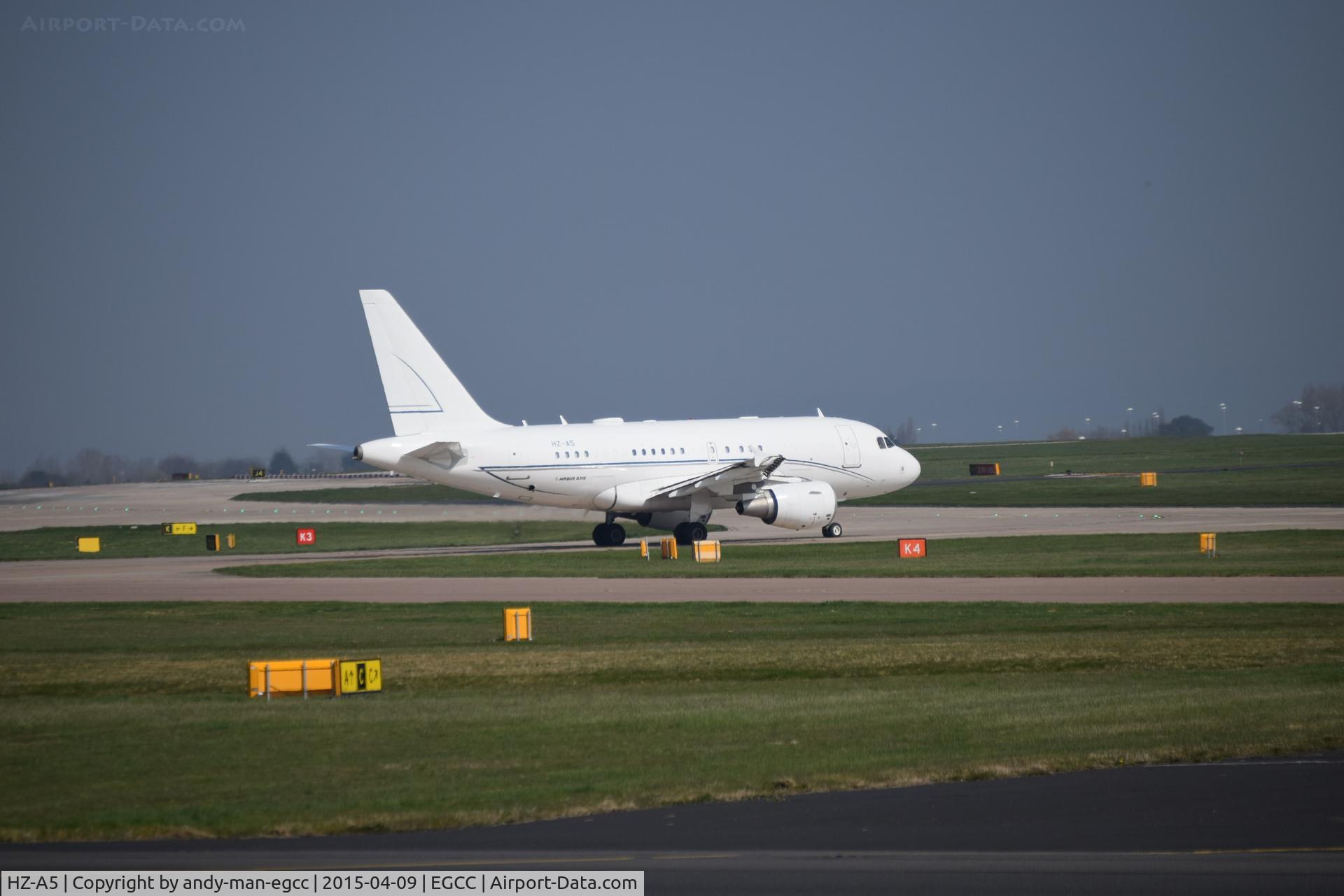 HZ-A5, 2006 Airbus ACJ318 (A318-112/CJ) C/N 2910, taxing out to the runway for takeoff

photo taken from the avp