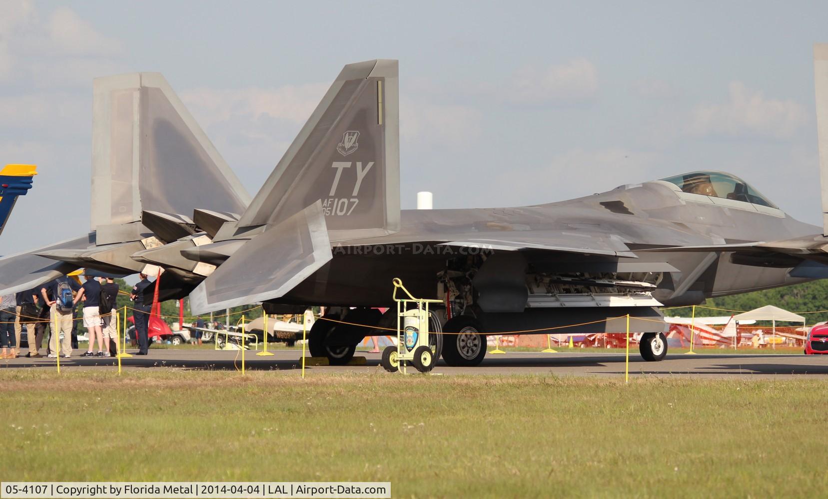 05-4107, 2005 Lockheed Martin F-22A Raptor C/N 645-4107, F-22 at Sun N Fun
