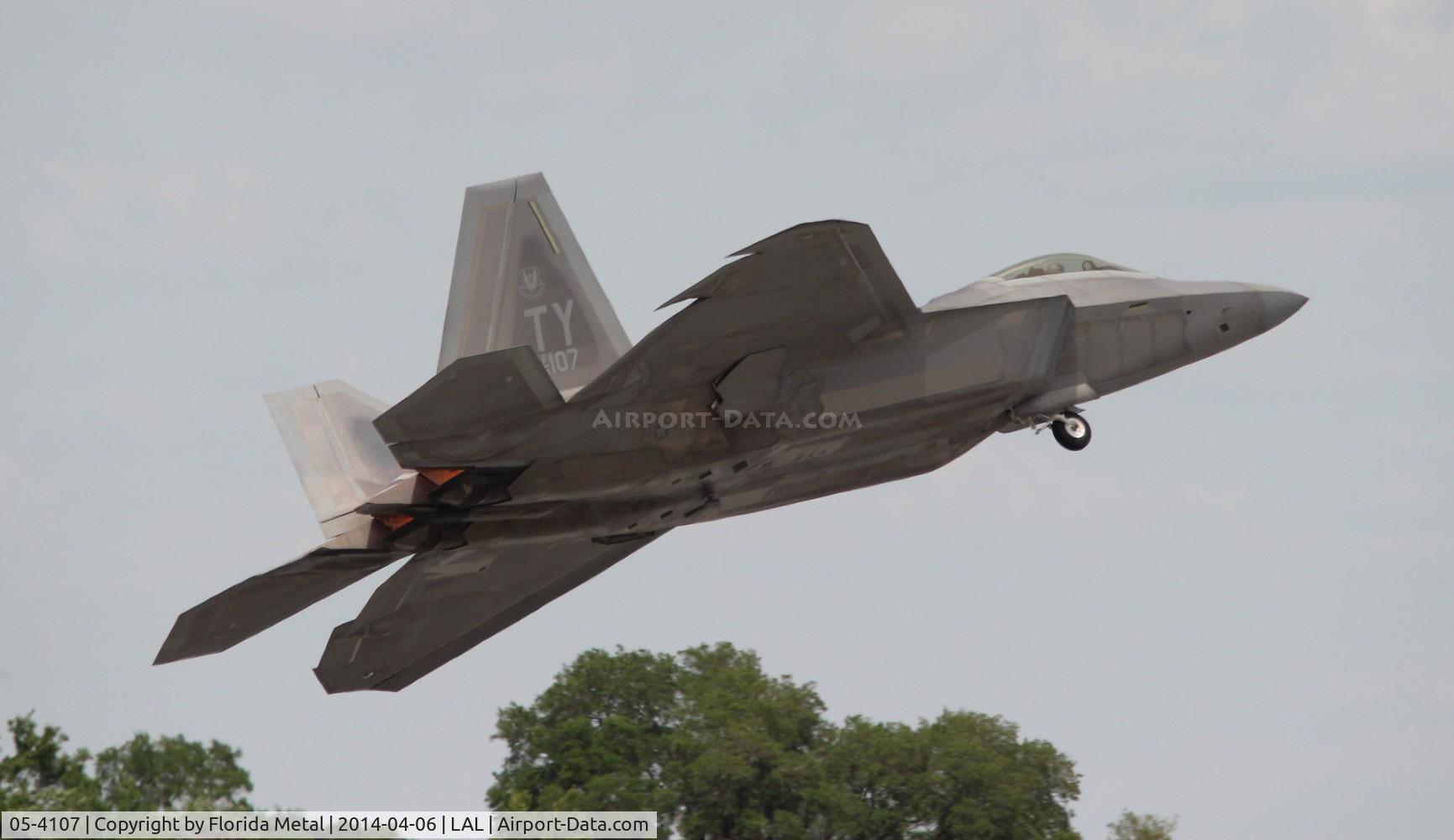 05-4107, 2005 Lockheed Martin F-22A Raptor C/N 645-4107, F-22A Raptor at Sun N Fun