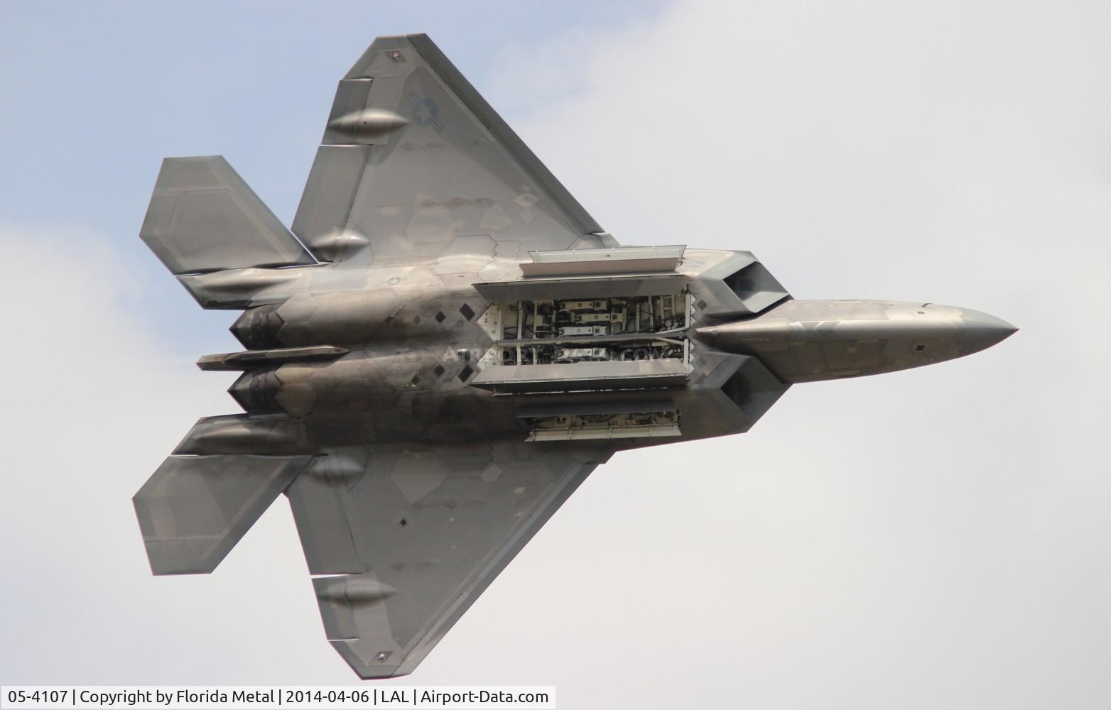 05-4107, 2005 Lockheed Martin F-22A Raptor C/N 645-4107, F-22 at Sun N Fun