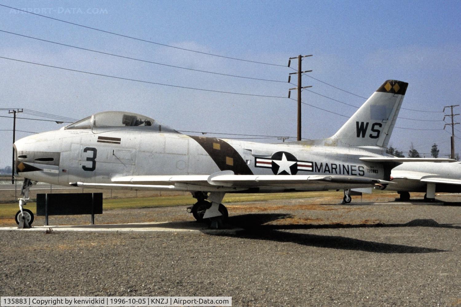 135883, North American F-1C Fury C/N 194-110, Copied from slide.