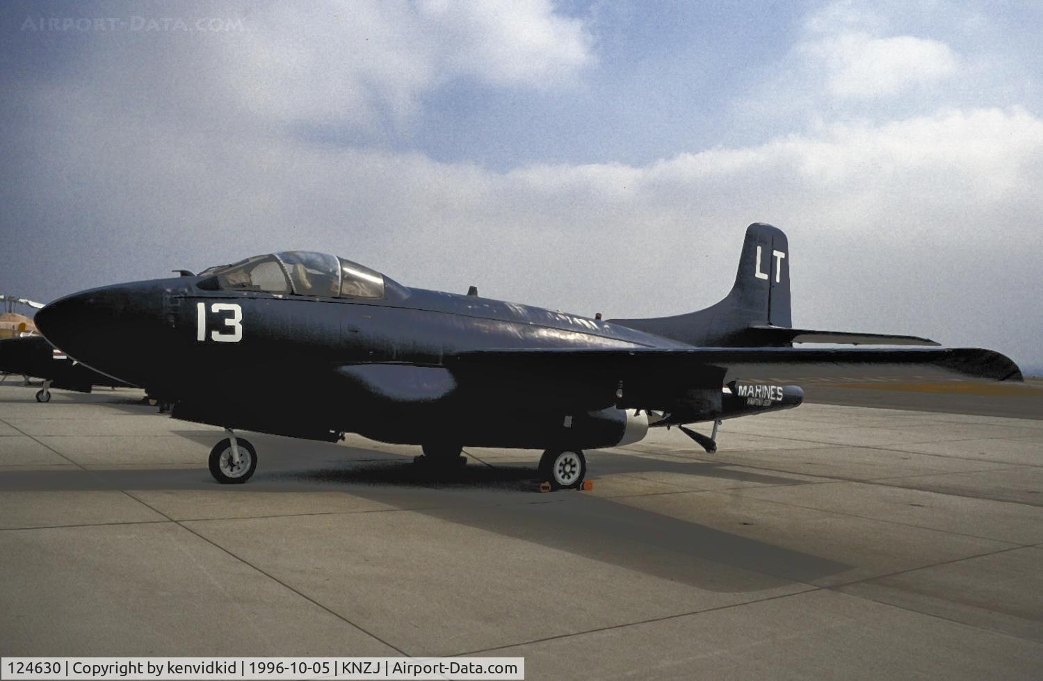 124630, Douglas F3D-2 Skyknight C/N 7500, Copied from slide.