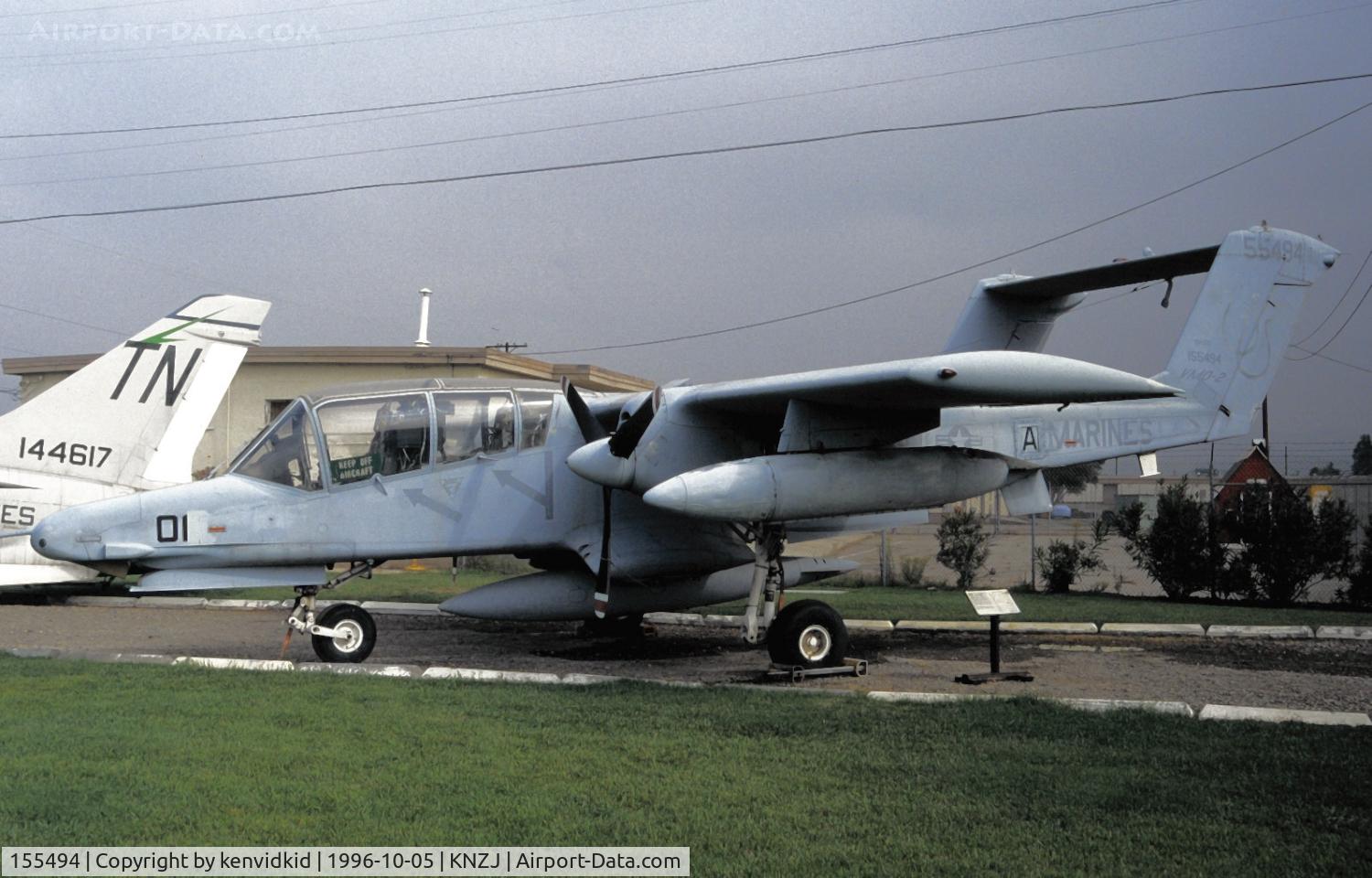 155494, 1968 North American Rockwell OV-10D Bronco C/N 305-105, Copied from slide.