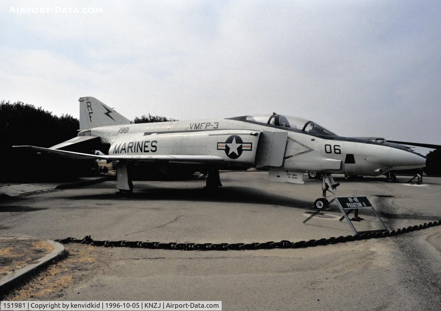 151981, McDonnell RF-4B Phantom C/N 1012, Copied from slide.