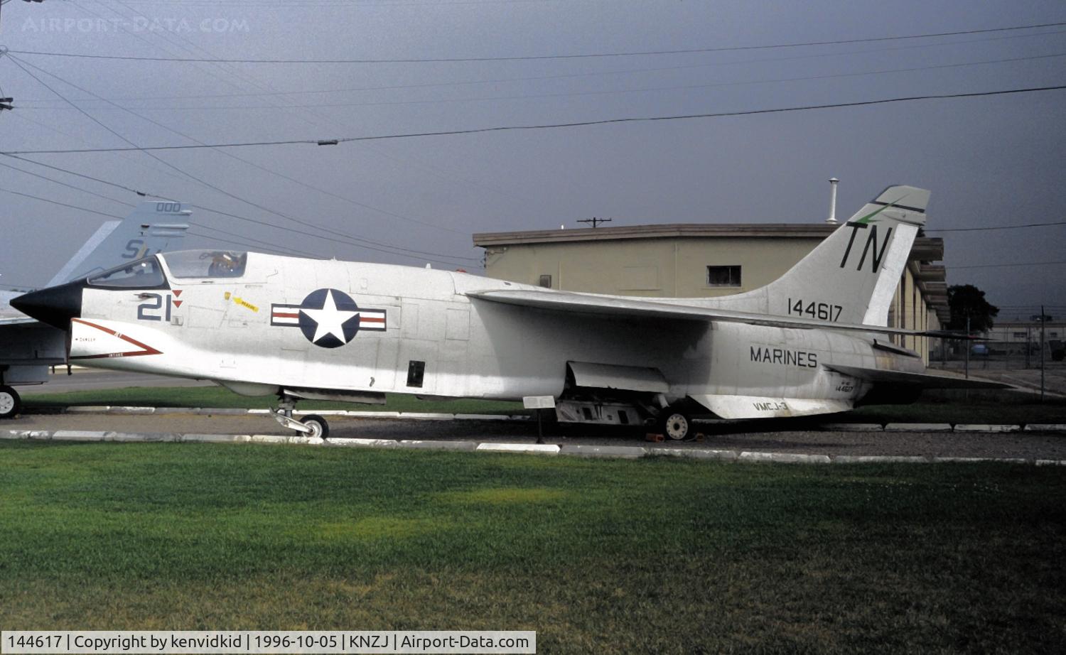 144617, Vought RF-8A Crusader C/N 5533, Copied from slide.