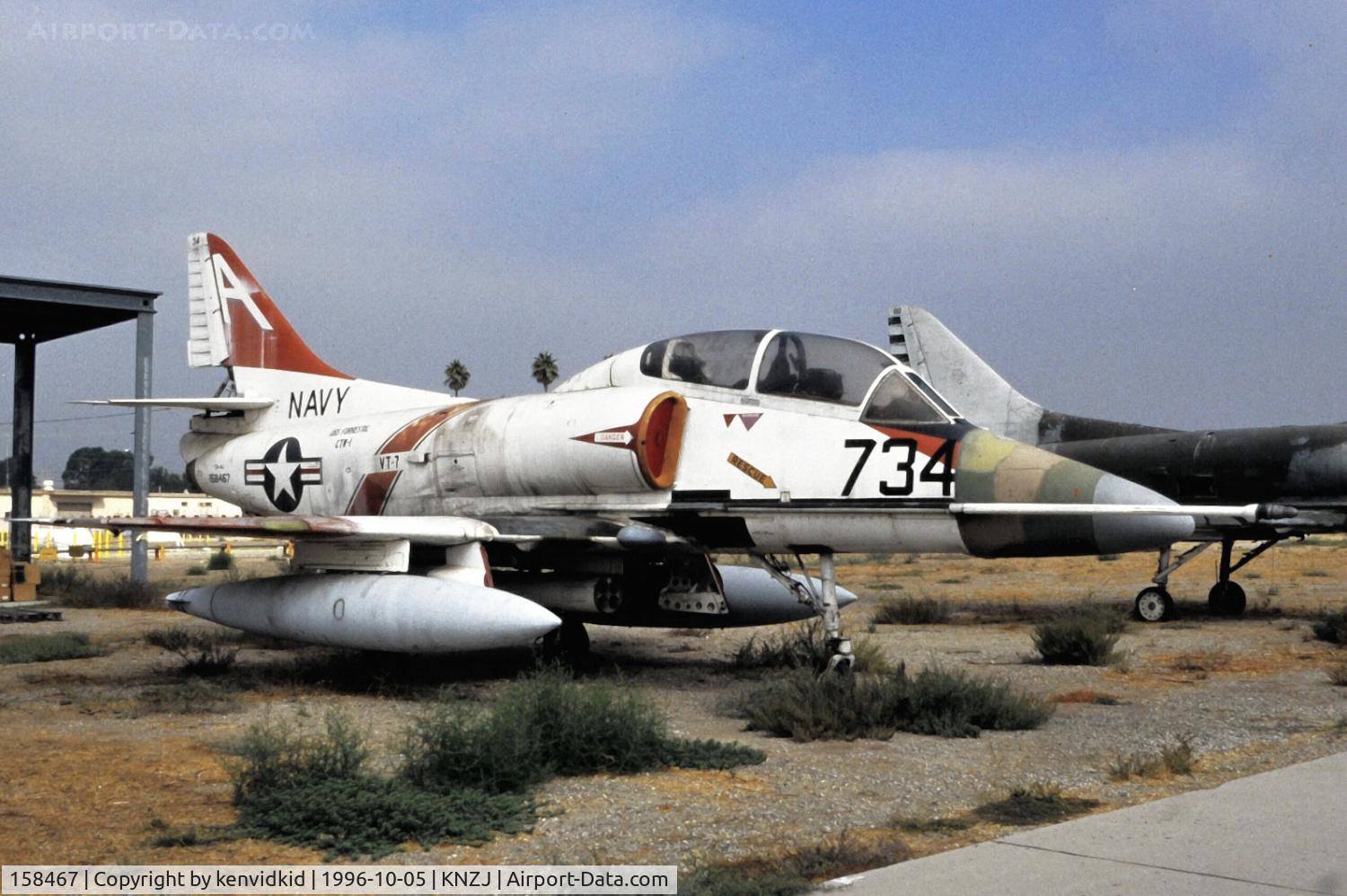 158467, Douglas TA-4J Skyhawk C/N 14272, Copied from slide.