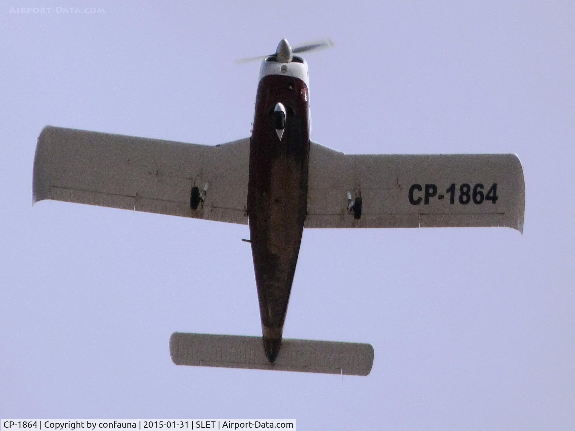 CP-1864, Piper PA-28-181 Archer II C/N 28-7310077, Arriving to El Trompillo