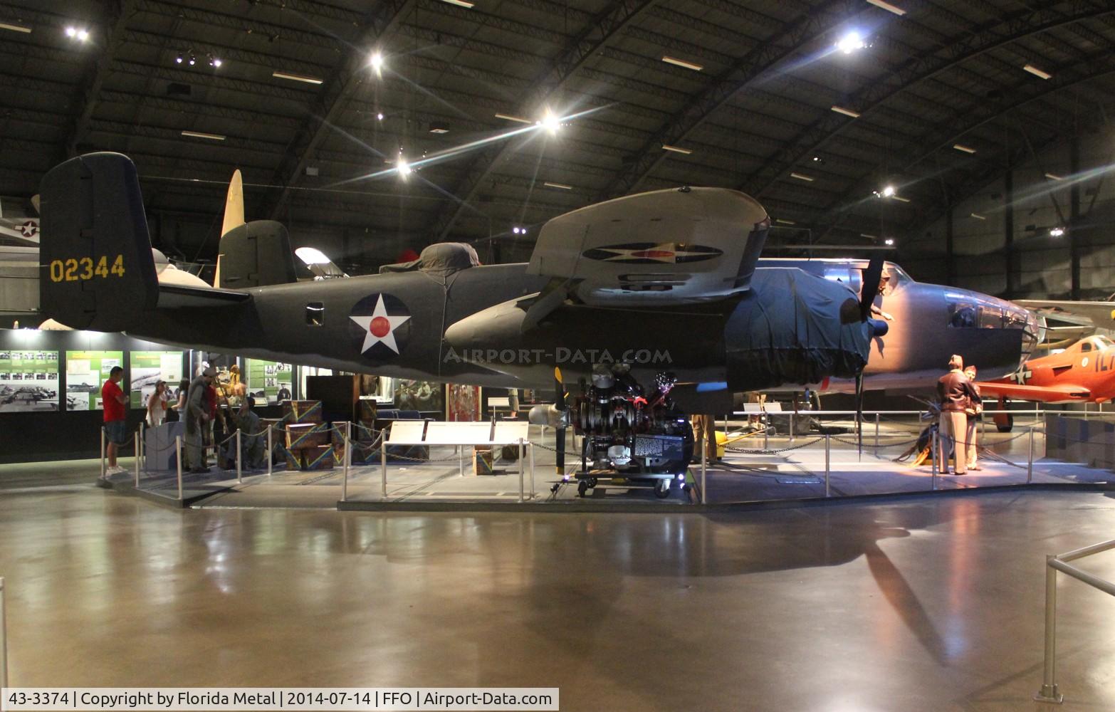 43-3374, 1943 North American B-25D Mitchell C/N 100-20700, B-25 Mitchell