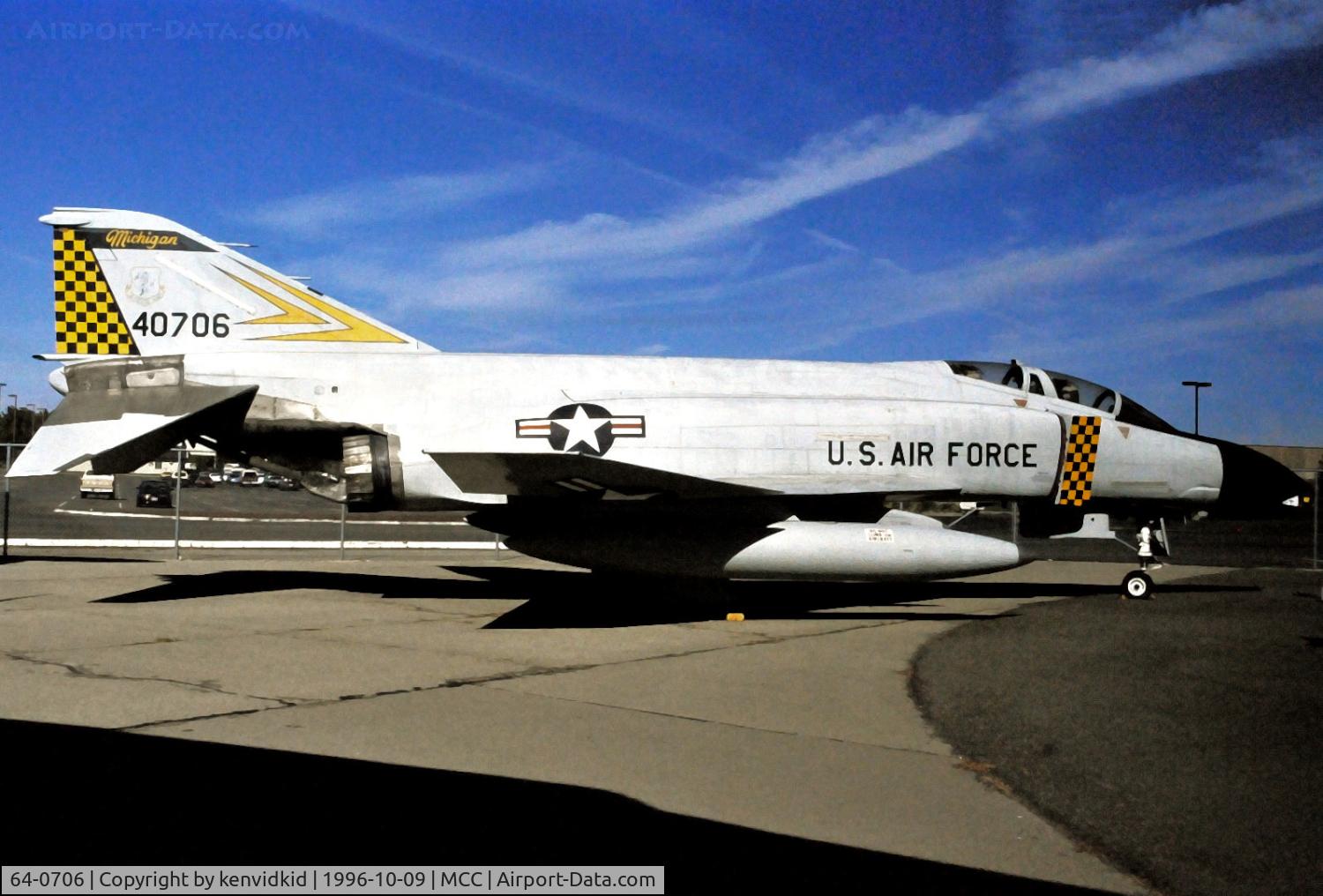 64-0706, 1964 McDonnell F-4C-22-MC Phantom II C/N 957, Copied from slide.