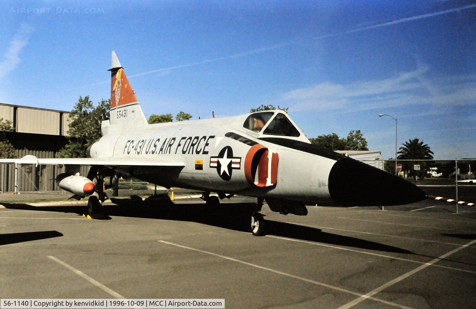 56-1140, 1956 Convair F-102A Delta Dagger C/N Not found 56-1140, Copied from slide.