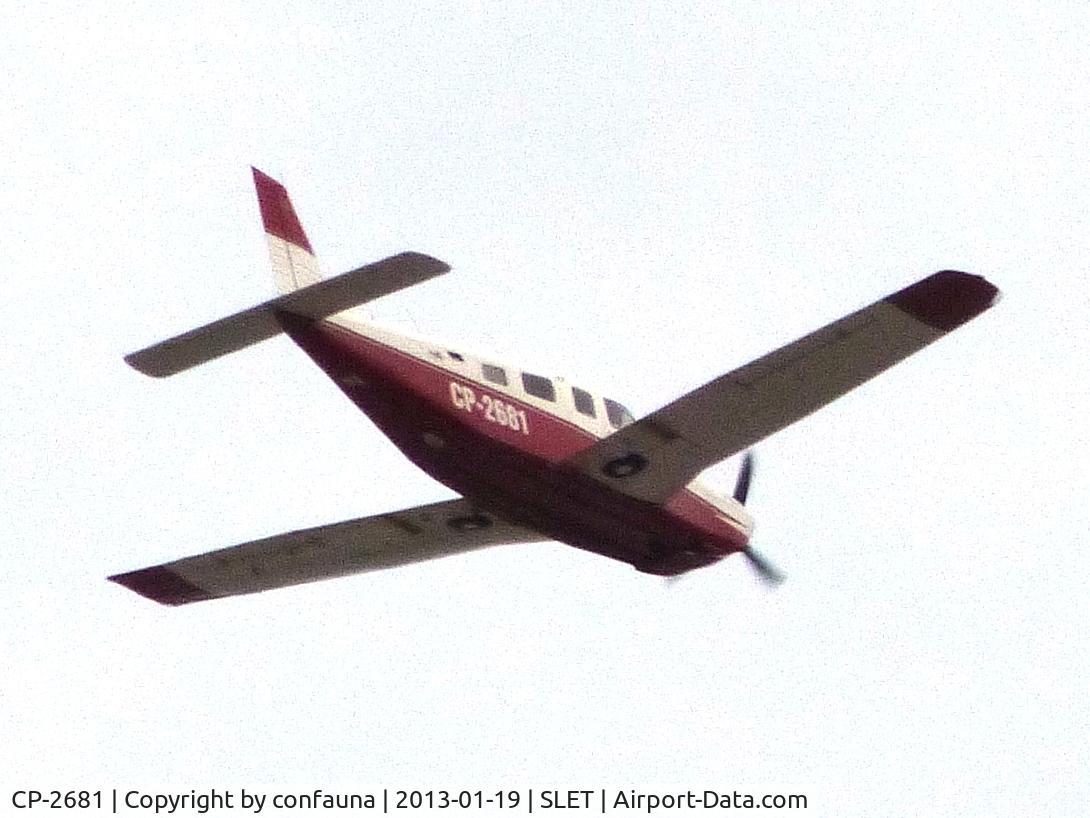 CP-2681, Piper PA-32R-301 Saratoga C/N Not found CP-2681, Leaving SLET