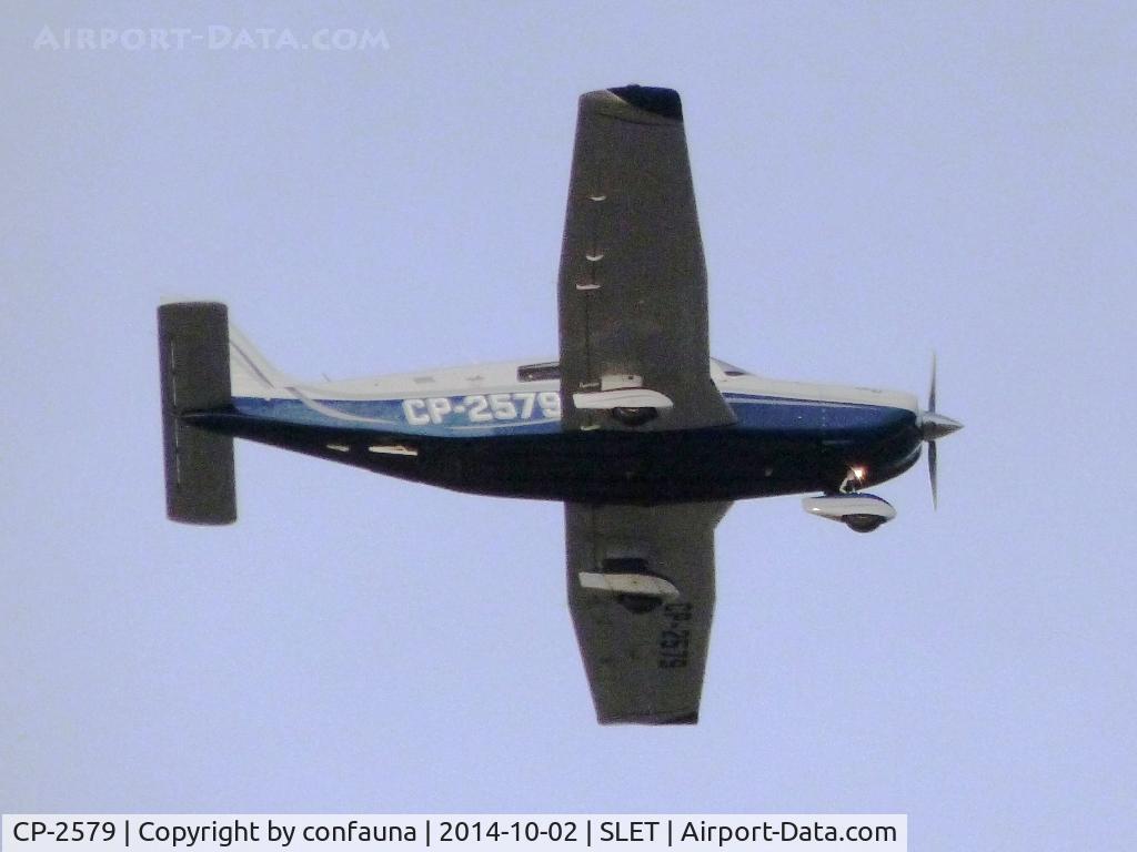 CP-2579, Piper PA-32-301FT 6X Saratoga C/N 3232059, Arriving to SLET